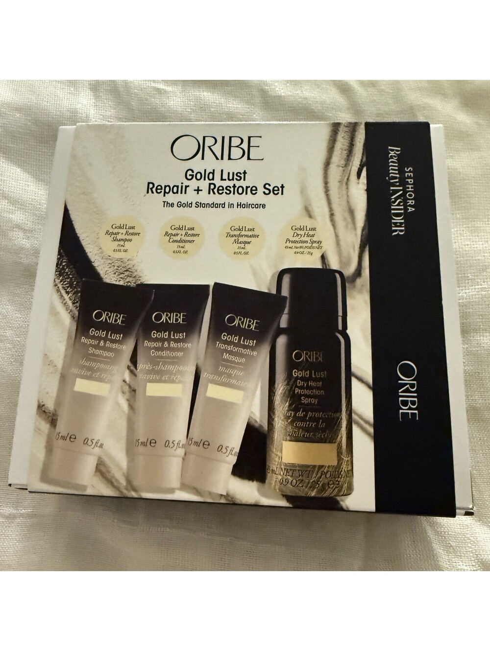 Oribe Gold Lust Repair + Restore 4-Pc Hair Set Shampoo Conditioner Masque NEW